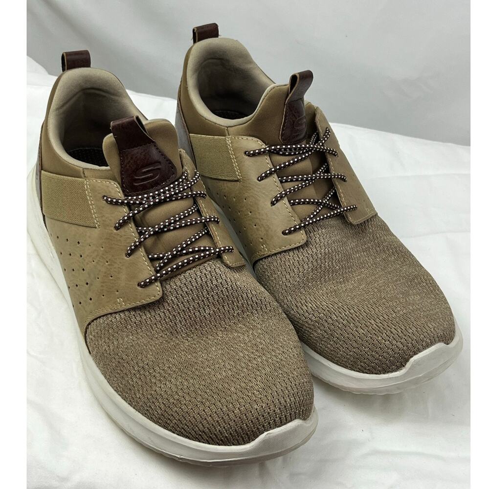 Skechers Men 12W Brown  Fit Air Cooled Memory Foam Comfort Casual Travel Shoes